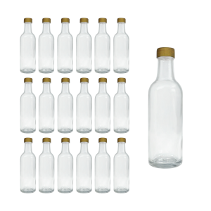 Botella Mini Tequilera Vidrio 50 ML - 120 Pzas